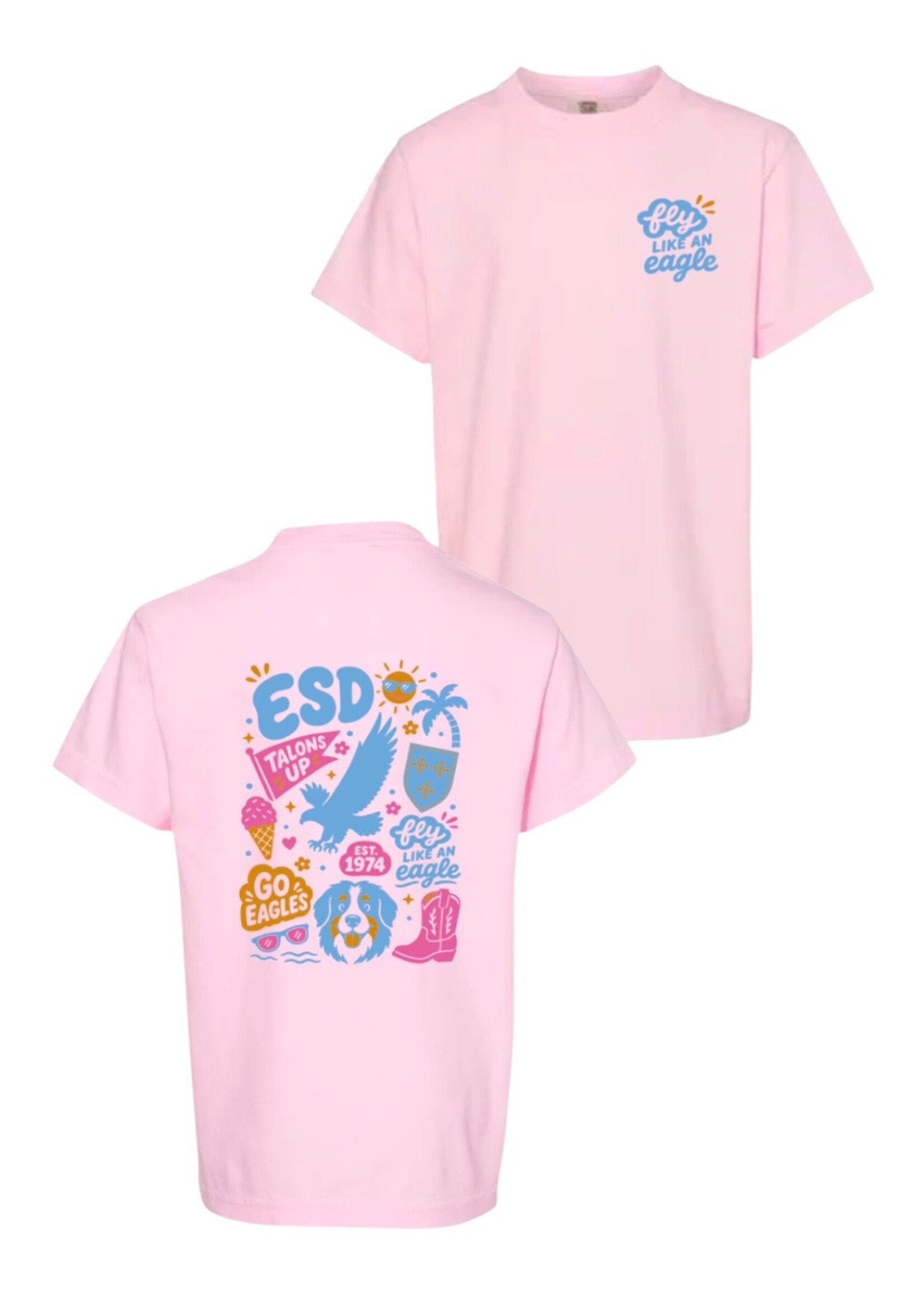 EN PINK YOUTH T-SHIRT BEACHY