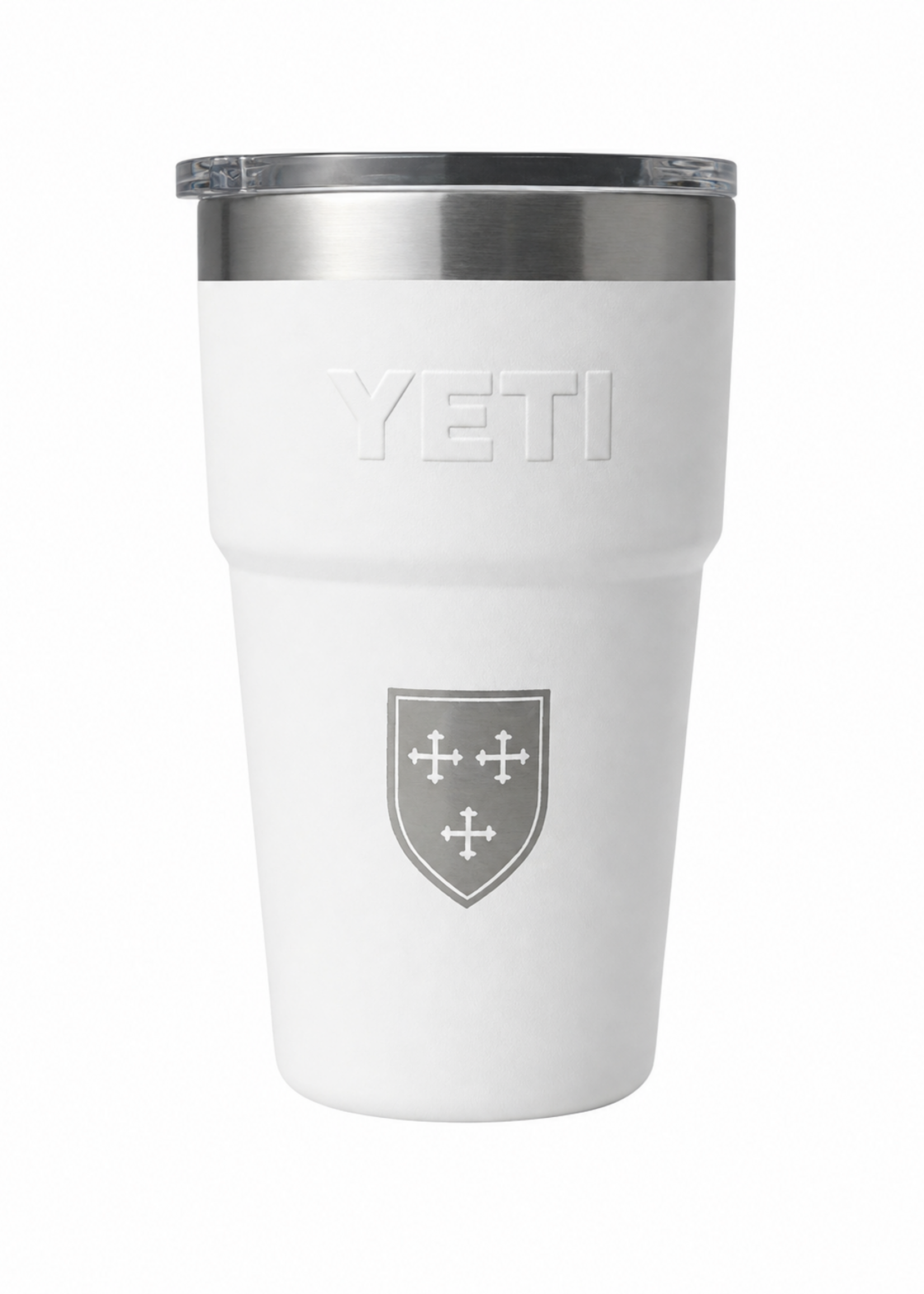 YETI Rambler 16oz Tumbler White with Shield