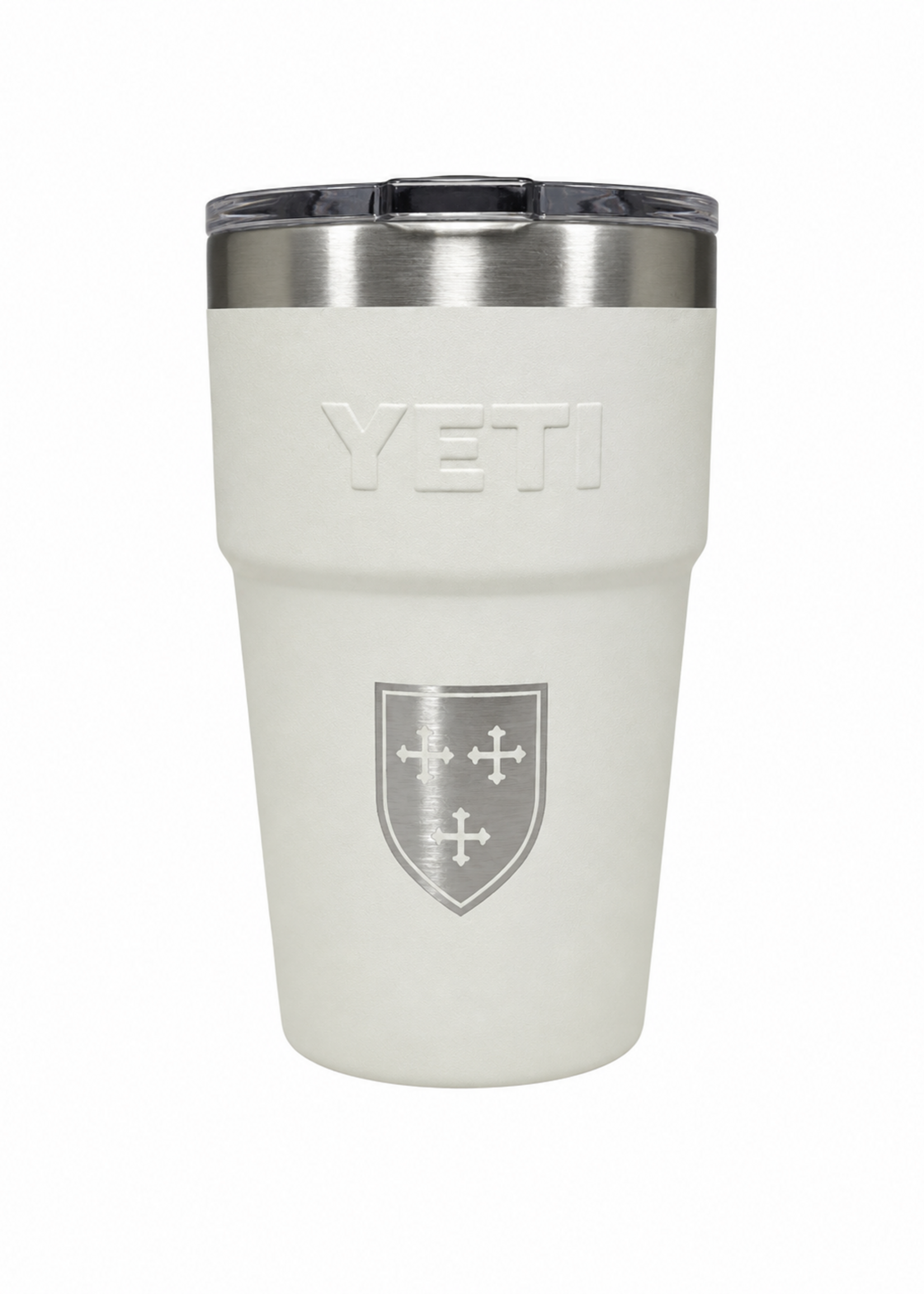 YETI Rambler 16oz Tumbler Cape Taupe with Shield