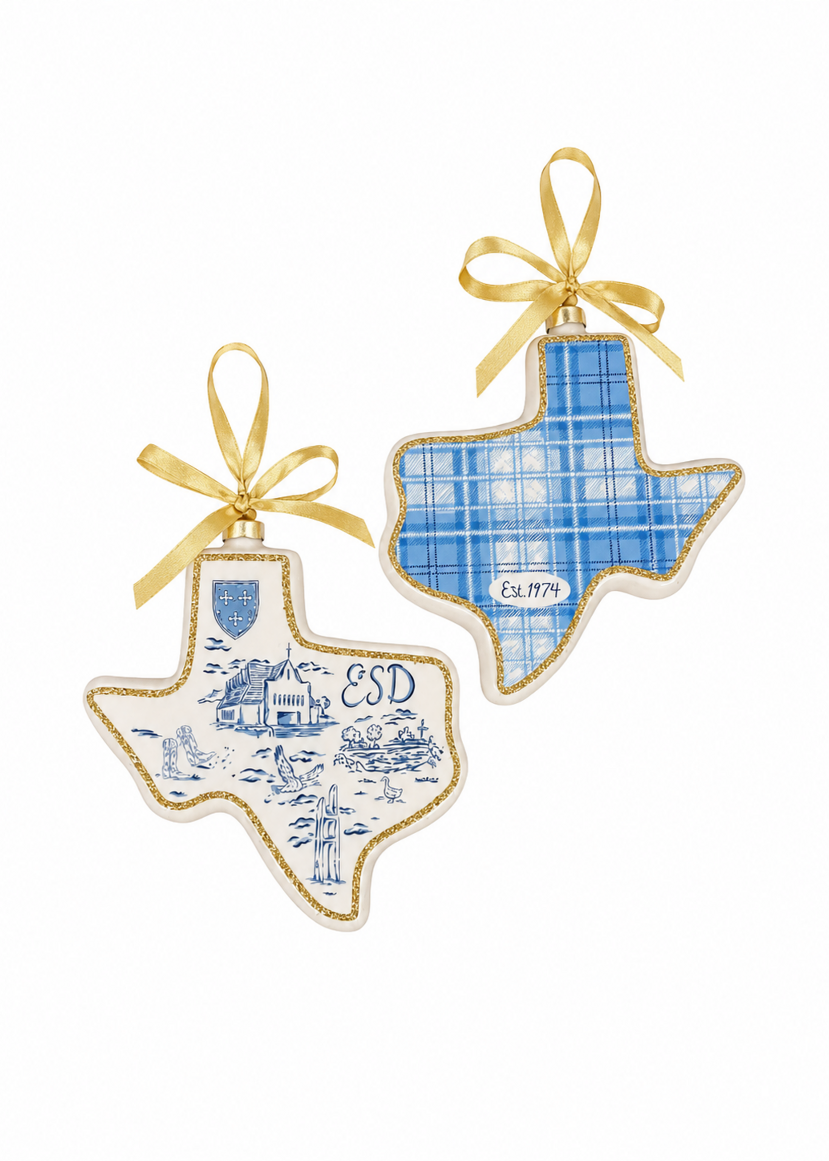 Texan Christmas Custom ESD Ornament