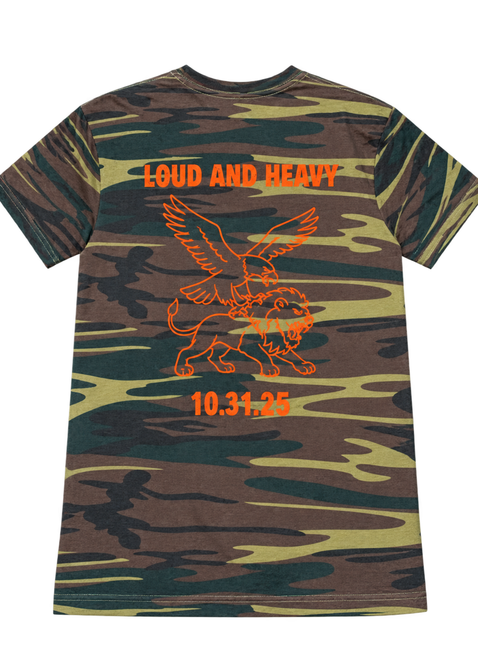 CAMO T-SHIRT - SIZE ADULT XL