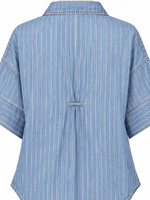 EE SOME STRIPED 3/4 SLEEVE BLOUSE EAGLES