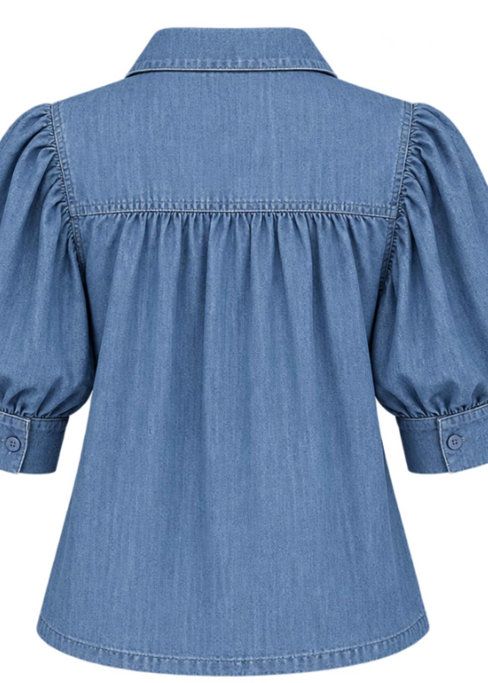 EE SOME DENIM BUBBLE SLEEVE HEART GO EAGLES