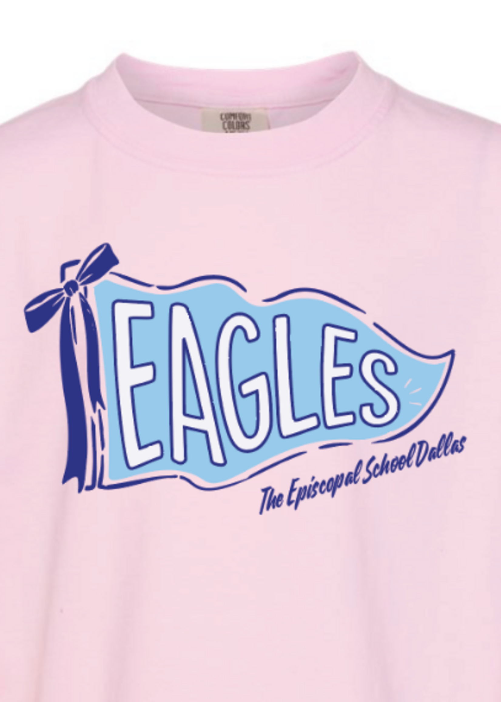 Eagles Pink Pennant Youth Tee