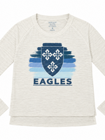 Concepts Ladies LS Raglan Top White
