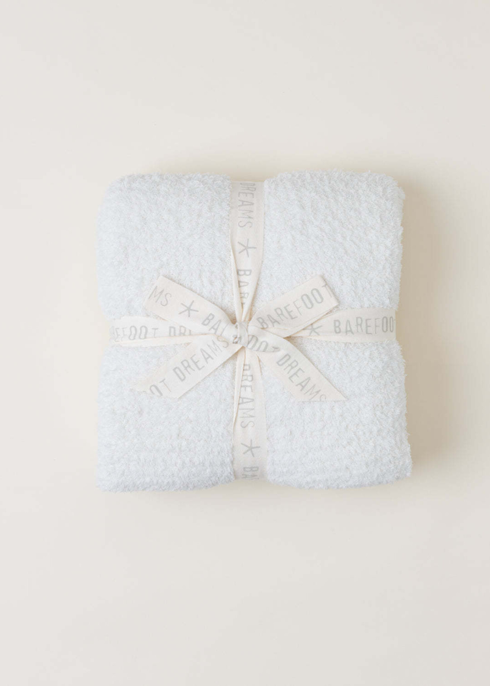 Barefoot Dreams Cozy Chic Throw 54" x 72" Cream PLAIN