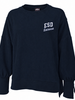2026 LAX WOMEN'S RIBBED NAVY SWEATSHIRT