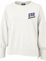 2026 LAX WOMEN'S RIBBED OFF-WHITE SWEATSHIRT