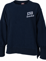 2026 ESD BASKETBALL WOMENS RIBBED NAVY SWEATSHIRT
