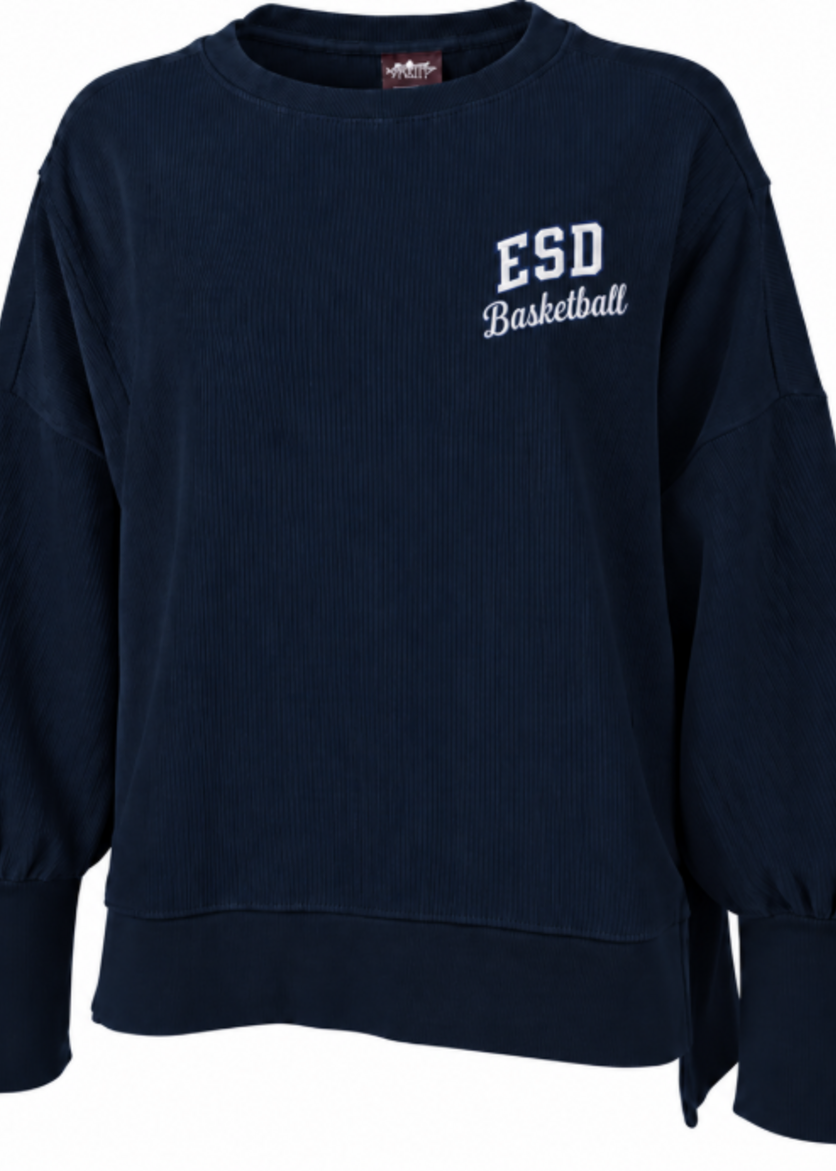 2026 ESD BASKETBALL WOMENS RIBBED NAVY SWEATSHIRT