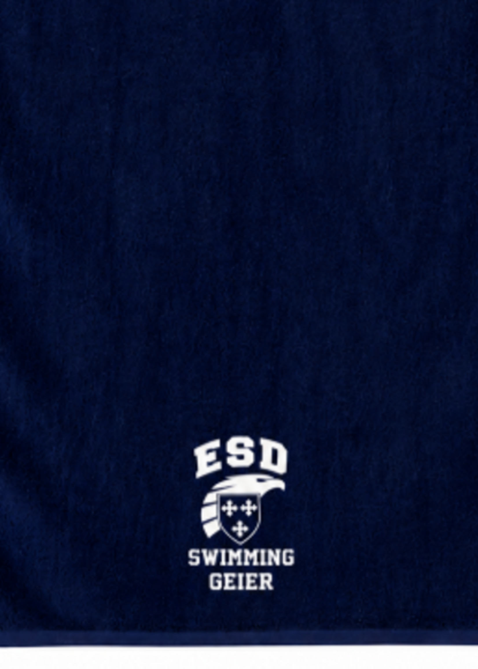2026 Custom Swim Team Navy Beach Towel