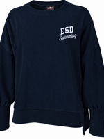 2026 ESD SWIMMING WOMENS RIBBED NAVY SWEATSHIRT