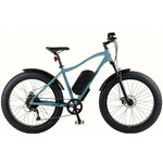 retrospec Koa Rev 26" Electric Fat Tire Bike Blue Fog 19"