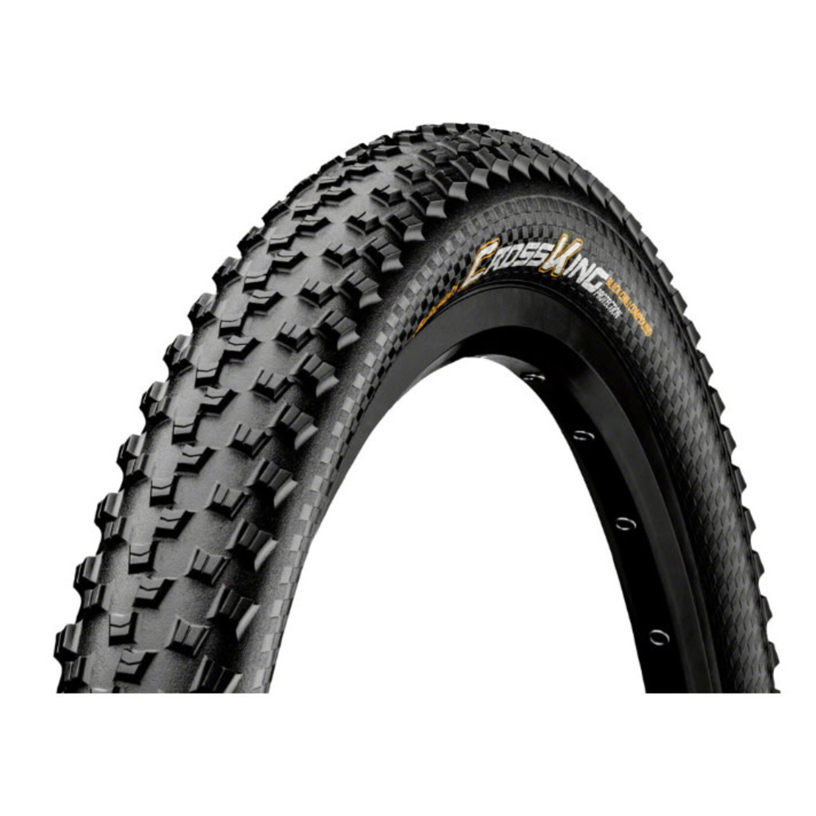 Continental Continental Cross King Tire - 26 x 2.20, Clincher, Wire, Black, PureGrip, E25