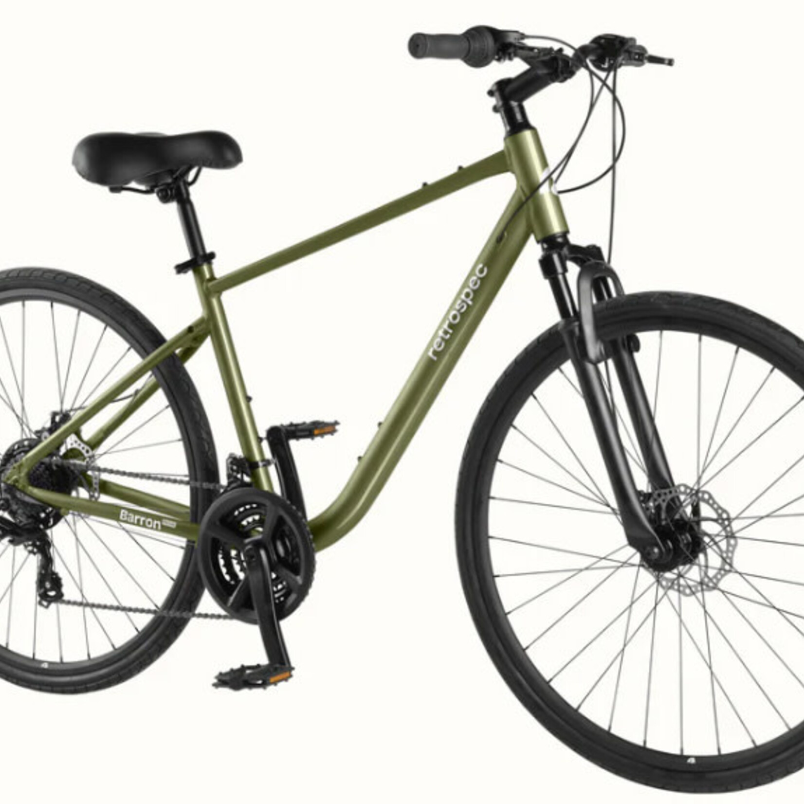 retrospec Barron Plus Comfort Hybrid Bike - 21 Speed