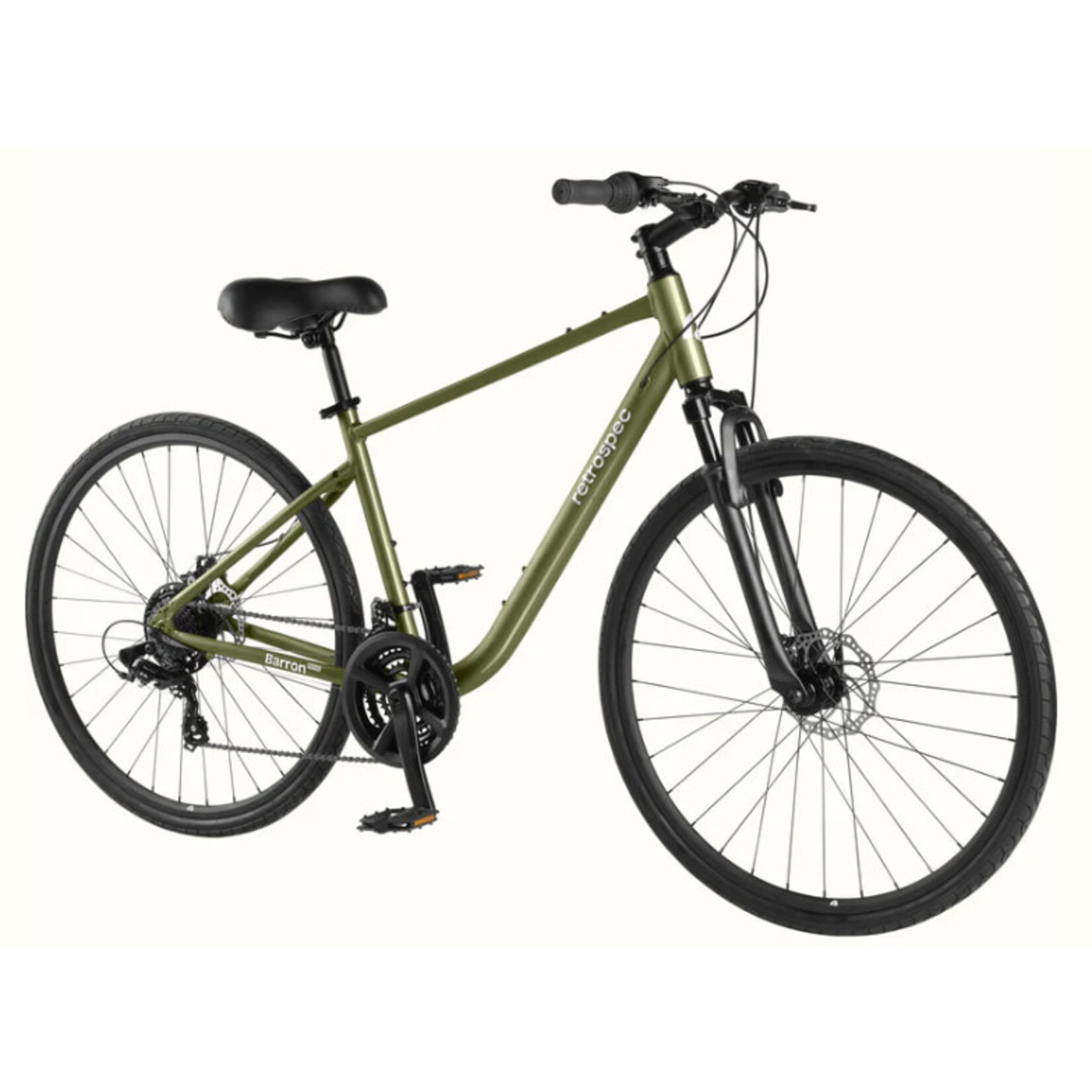 retrospec Barron Plus Comfort Hybrid Bike - 21 Speed