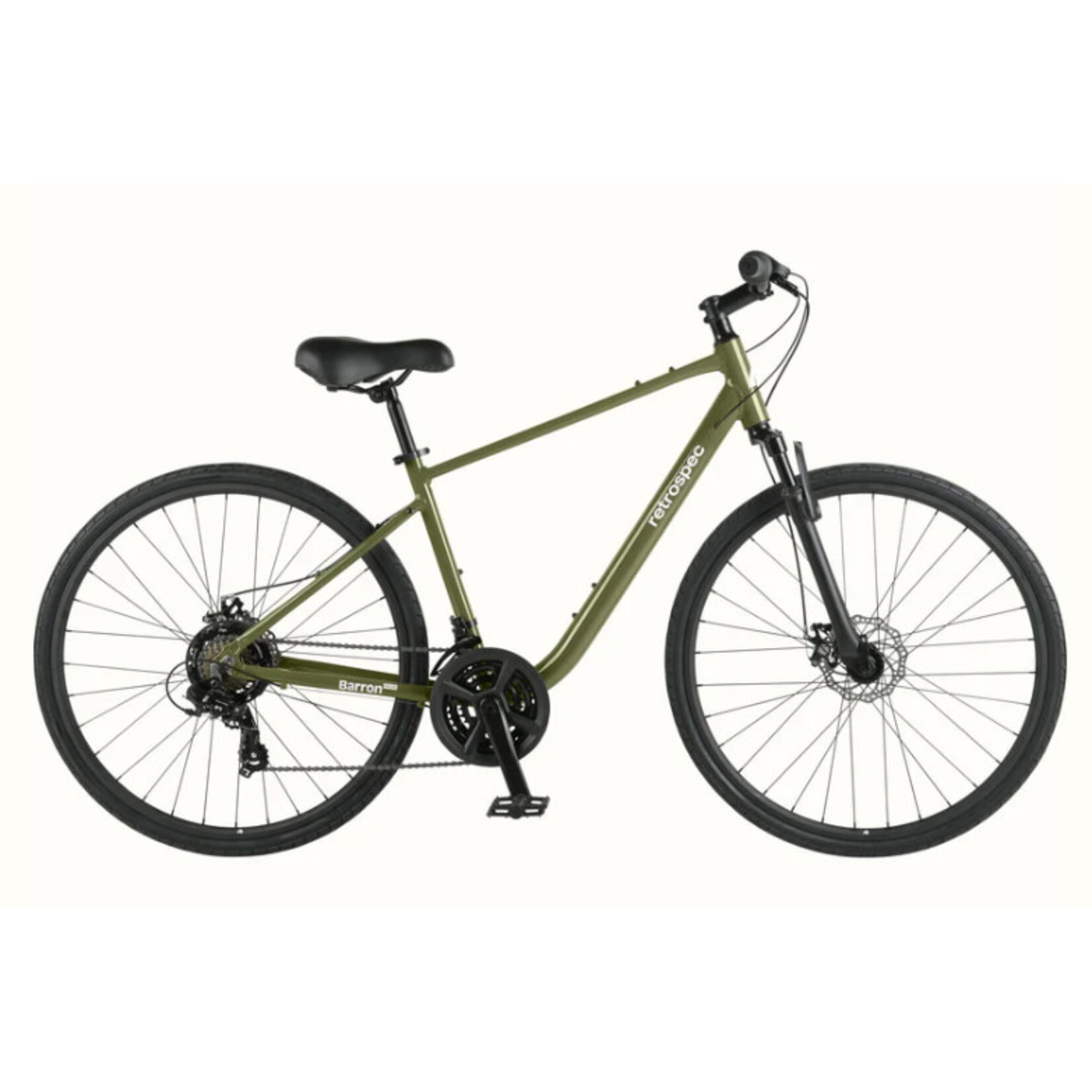 retrospec Barron Plus Comfort Hybrid Bike - 21 Speed