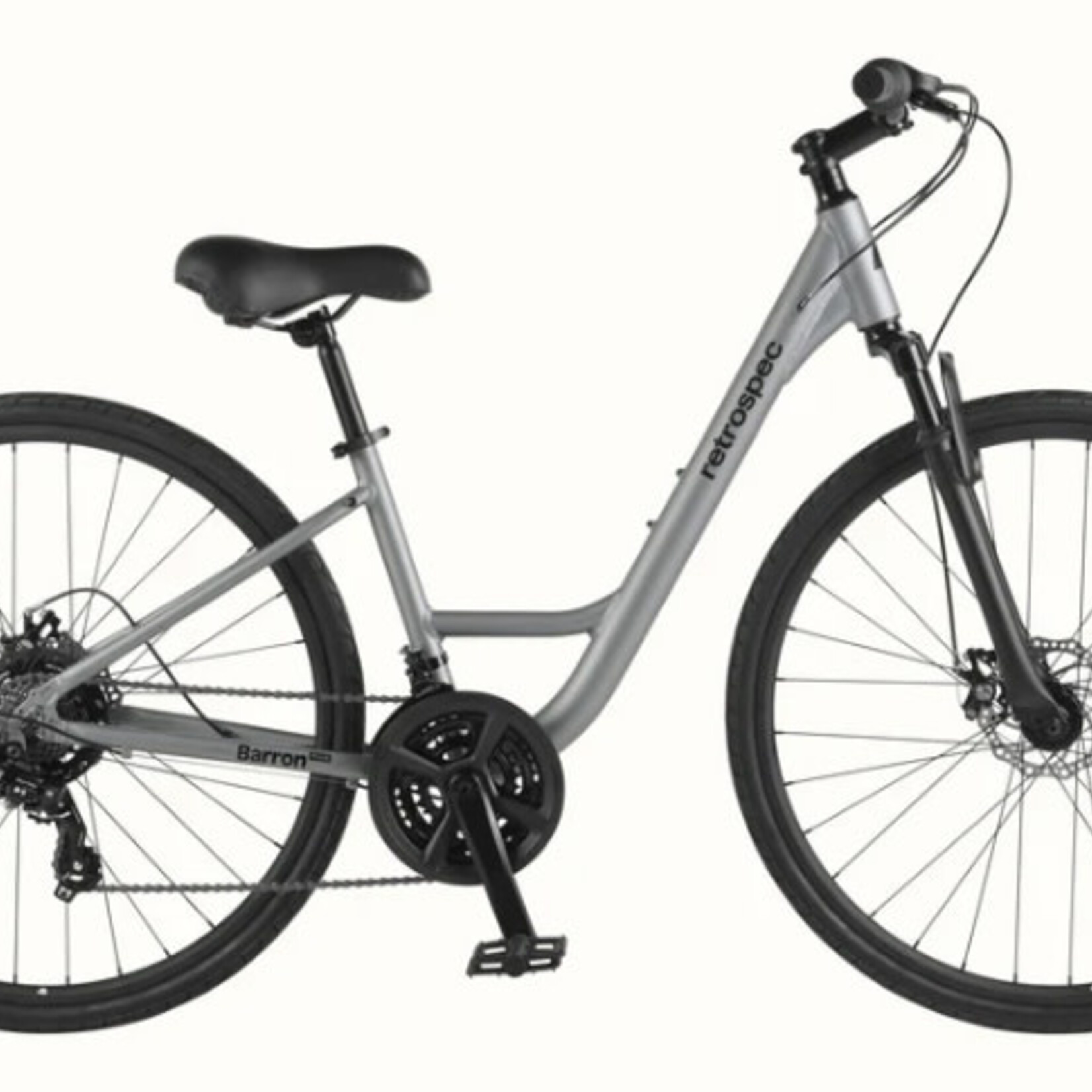 retrospec Barron Plus Comfort Hybrid Bike - 21 Speed - Step Through