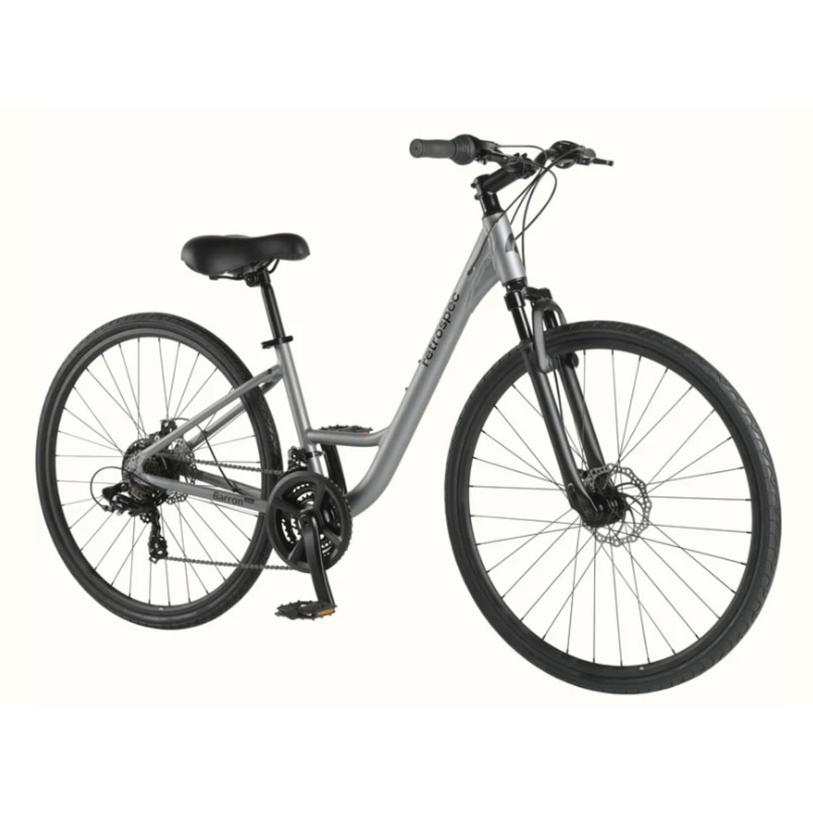 retrospec Barron Plus Comfort Hybrid Bike - 21 Speed - Step Through
