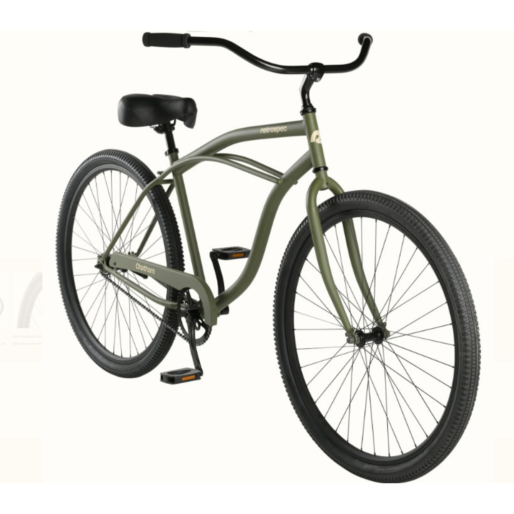 retrospec Chatham 29" Beach Cruiser in Matte Olive Drab