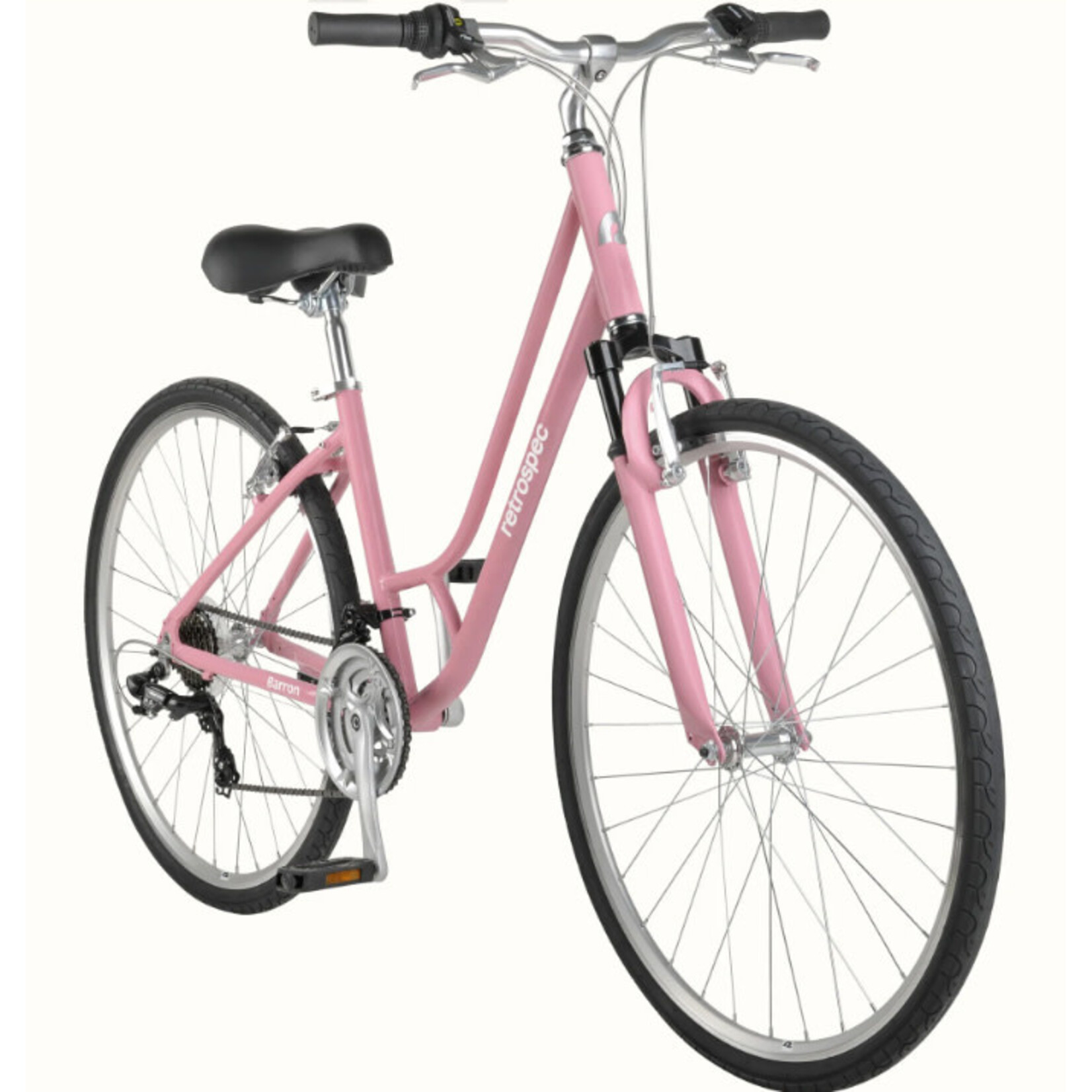 retrospec Barron Comfort Hybrid Bike - Step Through 21 Speed