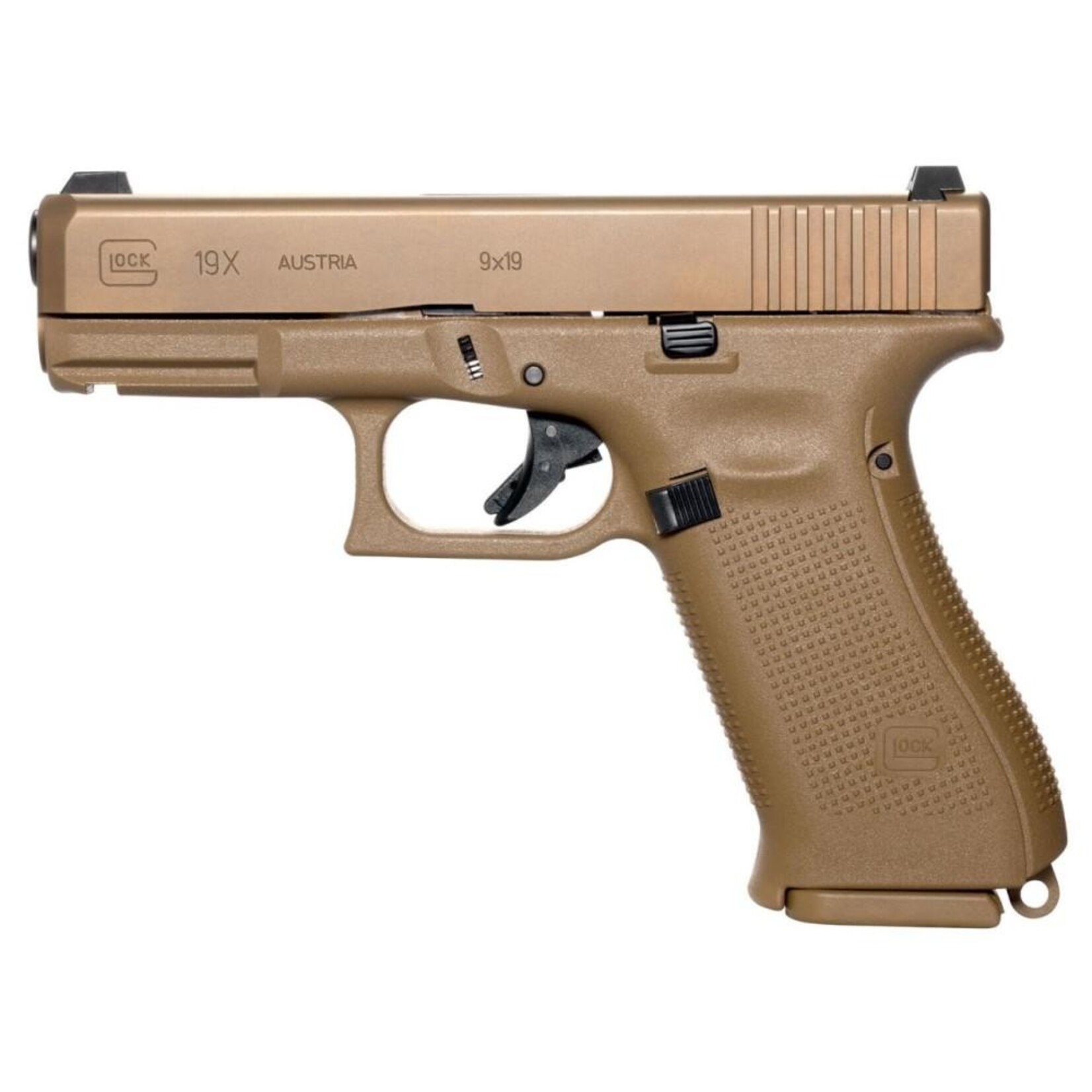 GLOCK GLOCK G19X, 9MM, 4" BBL, COYOTE, 19+1