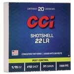 CCI AMMO CCI SHOTSHELL 31GR 22LR #12 SHOT 20RNDS