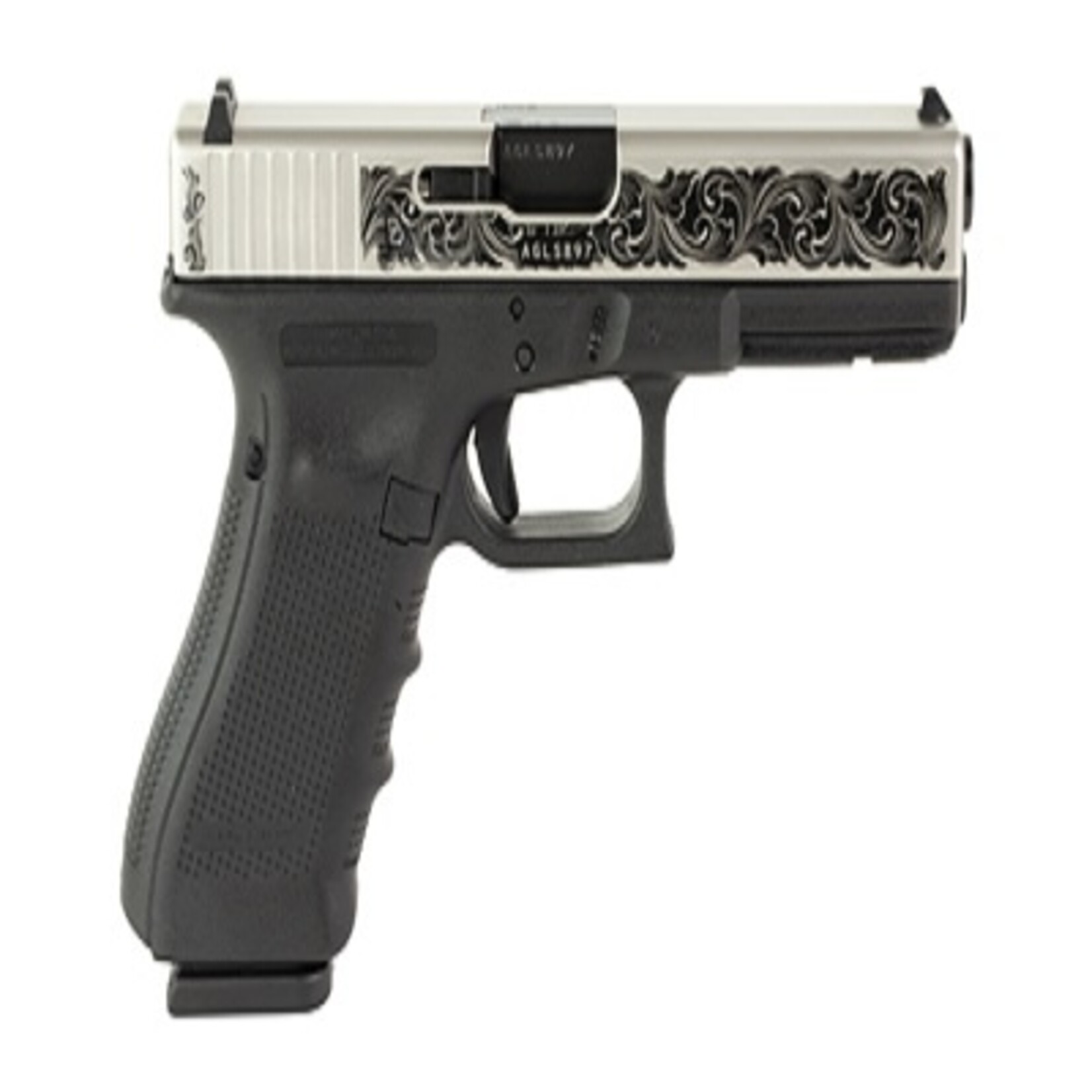 GLOCK GLOCK, G17, 9MM, 4.5"BBL, SS/ENGRAVED, 17+1