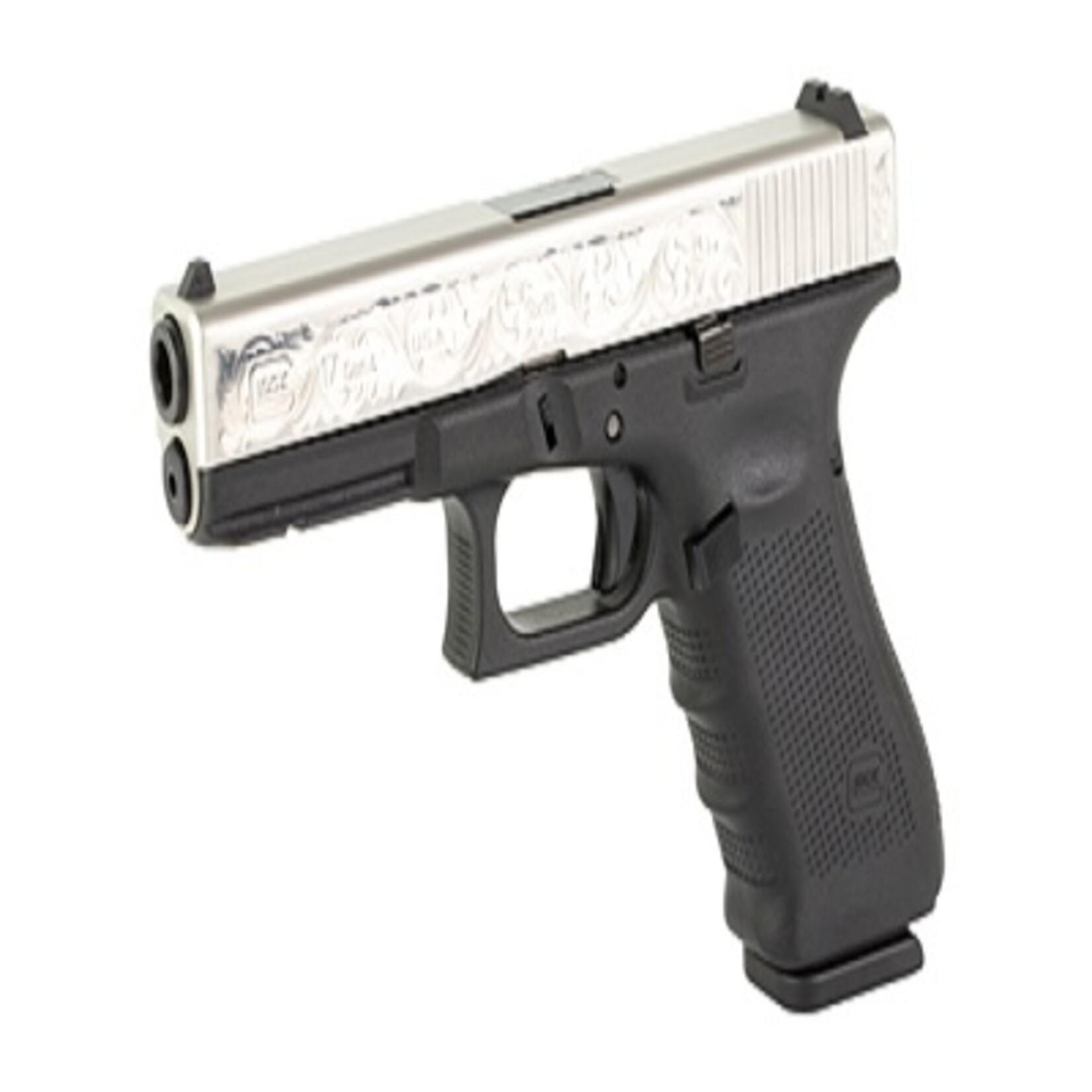 GLOCK GLOCK, G17, 9MM, 4.5"BBL, SS/ENGRAVED, 17+1