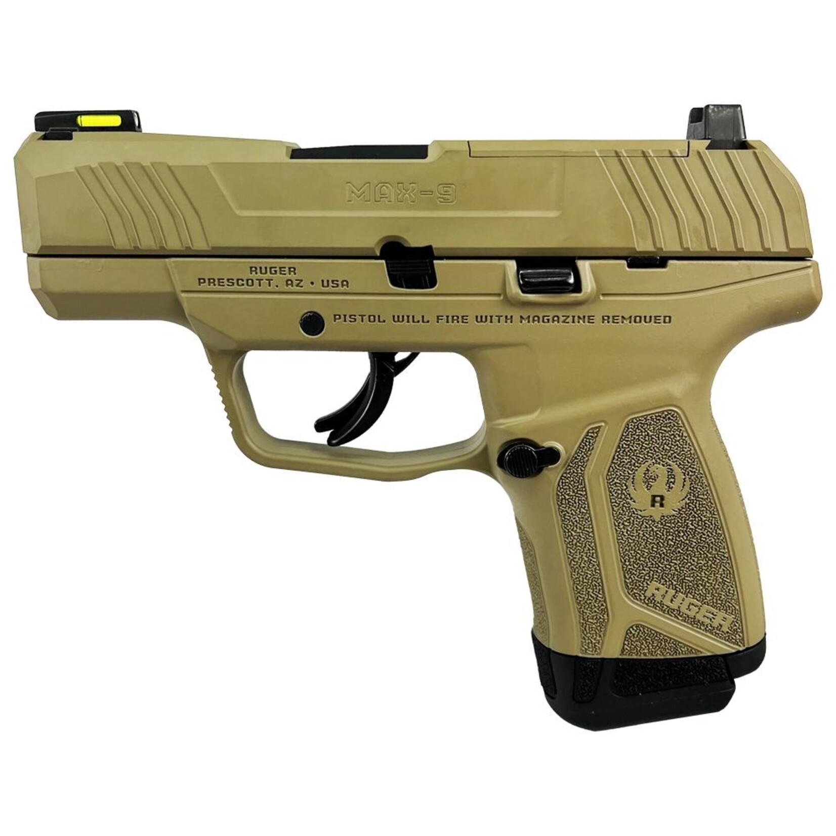 RUGER *CLEARANCE* RUGER, MAX-9, 9MM, 3.2"BBL, FDE, 12+1
