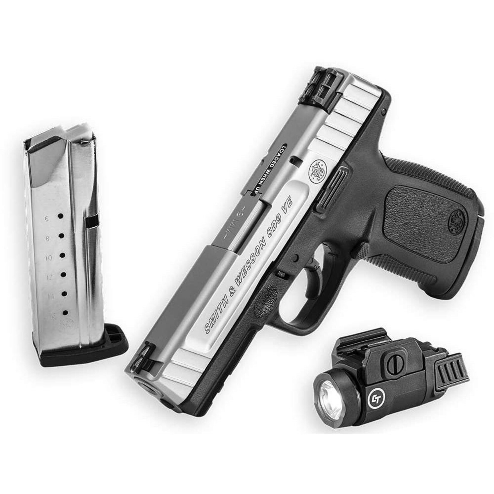 SMITH & WESSON *CLEARANCE* S&W, SD9 VE LIGHT,9MM,4.0"BBL, 15+1