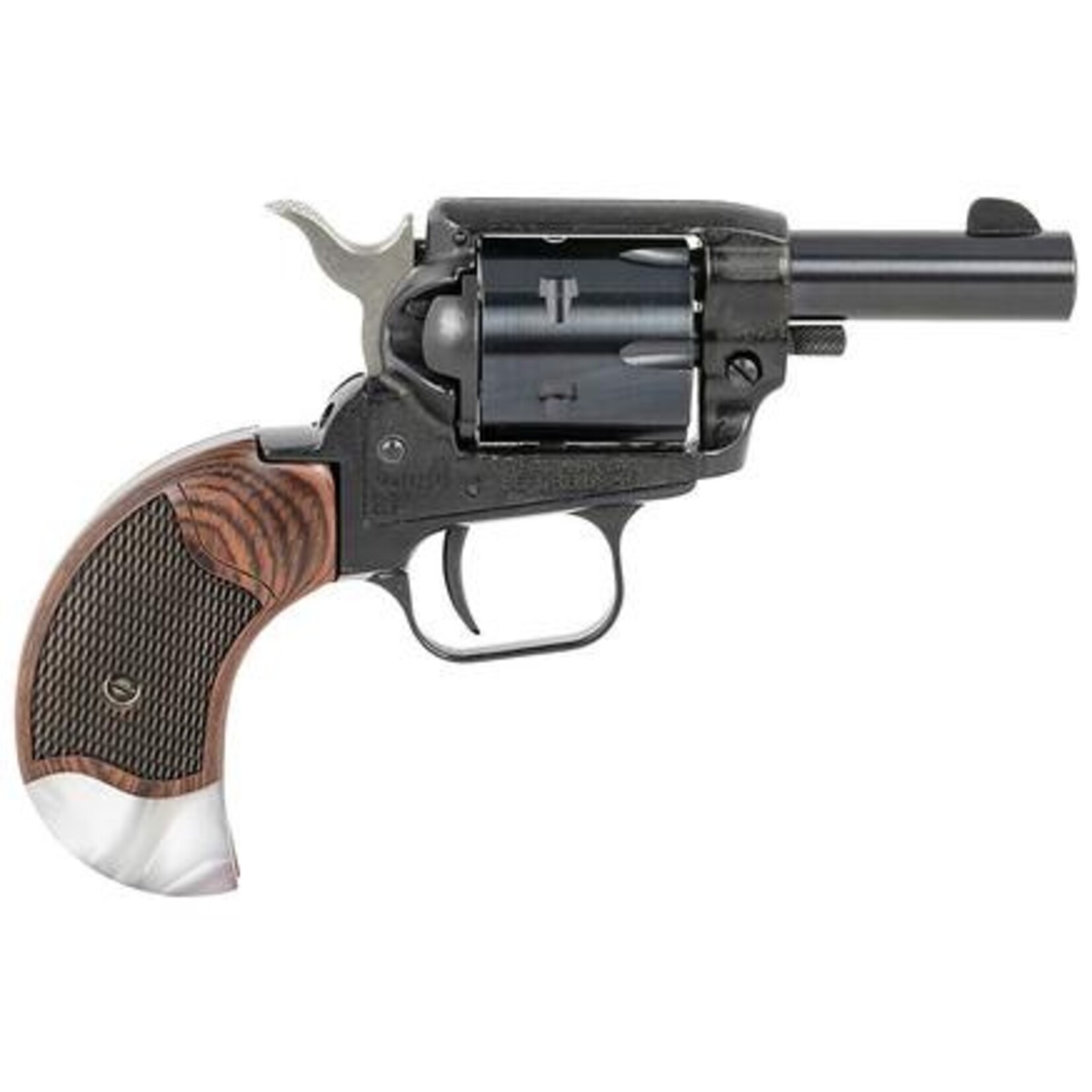 HERITAGE ARMS HERITAGE BARKEEP 22LR, 2.0''BBL, BLK w/ PEARL HANDLE, 6SHOT