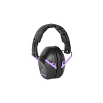 WALKER'S EAR PRO WALKERS GAME EAR PRO-LOW PROFILE FOLDING EARMUFF - BLACK/PURPLE
