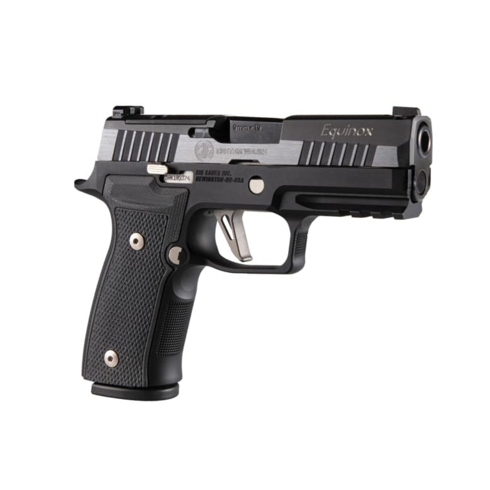 SIG SAUER SIG SAUER P320 AXG EXQ, 9MM, 3.9"BBL, Blk, 17+1