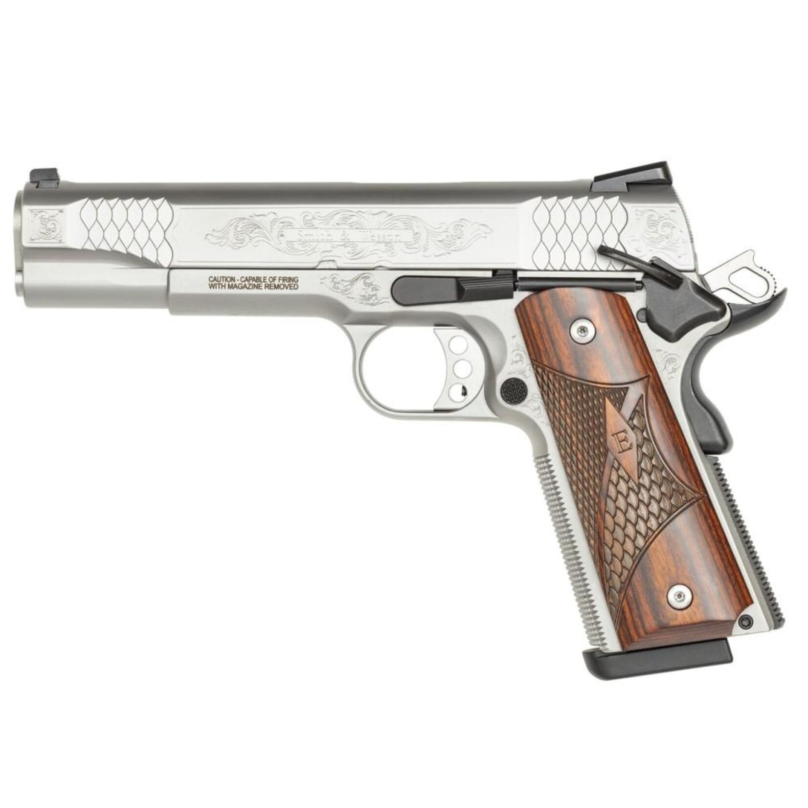 SMITH & WESSON S&W 1911 45ACP, 5.0''BBL, MACHINE ENGRAVED, 8+1