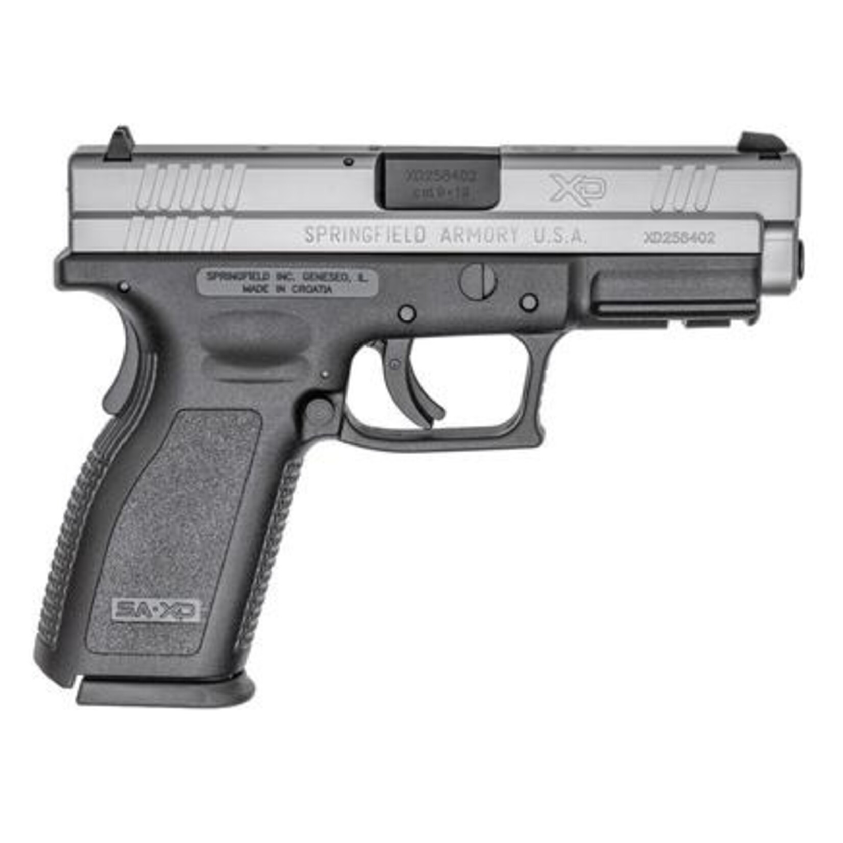 SPRINGFIELD SPRINGFIELD ARMORY, XD-9, 9MM, 4"BBL, BLK/SS, 10+1