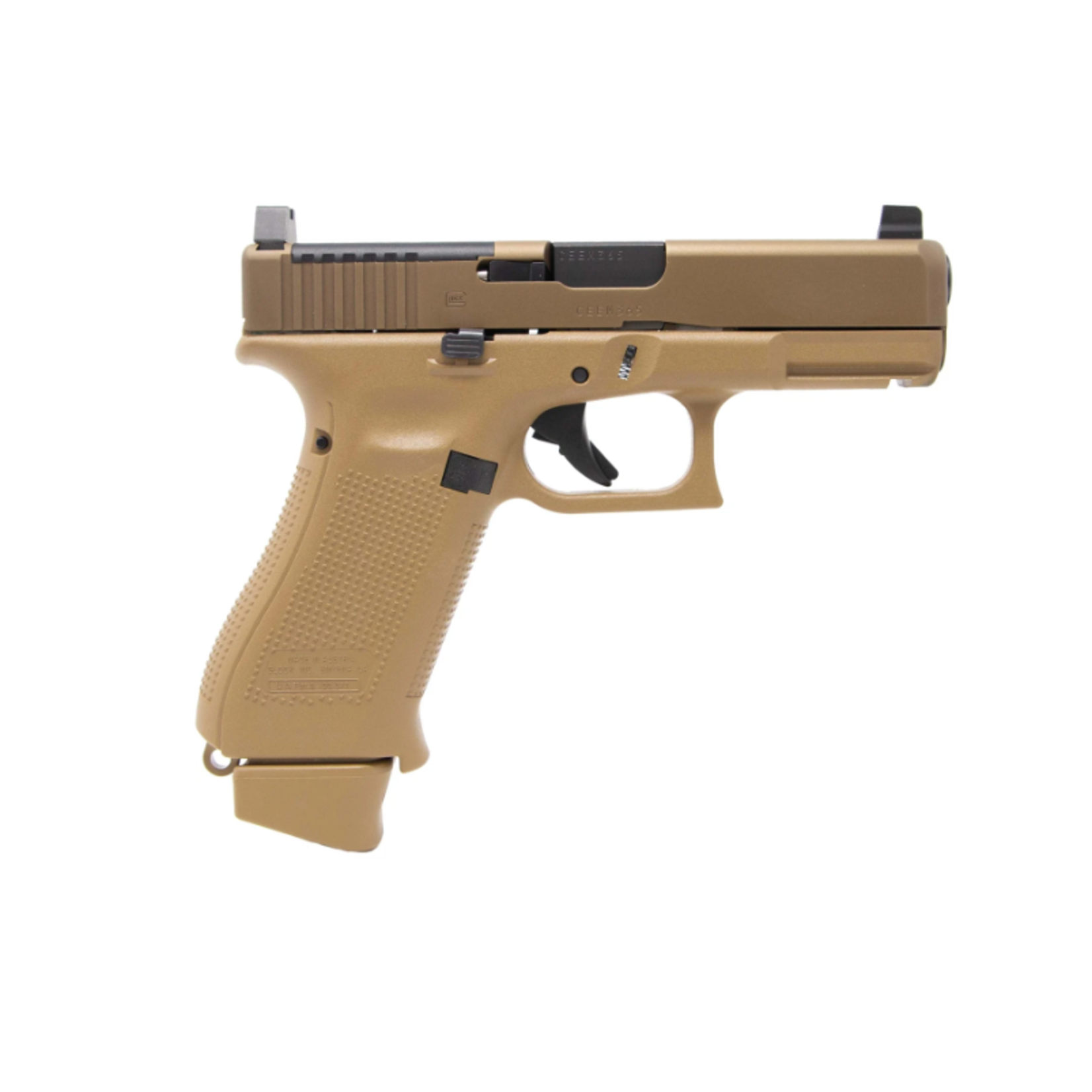GLOCK GLOCK G19X MOS, 9MM, 4" BBL, COYOTE, 19+1