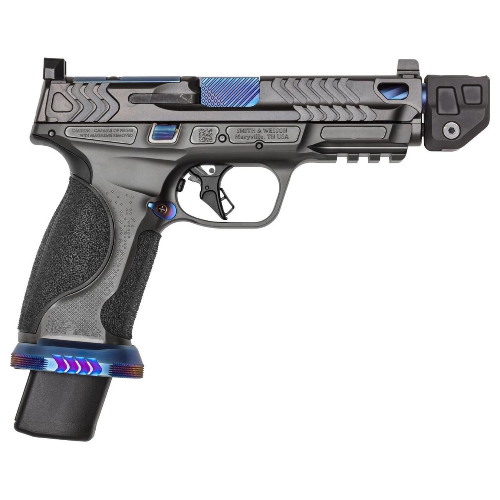 SMITH & WESSON S&W M&P2.0 SPEC SERIES 9MM, 4.87''BBL, ARMORITE/BLK, 23+1