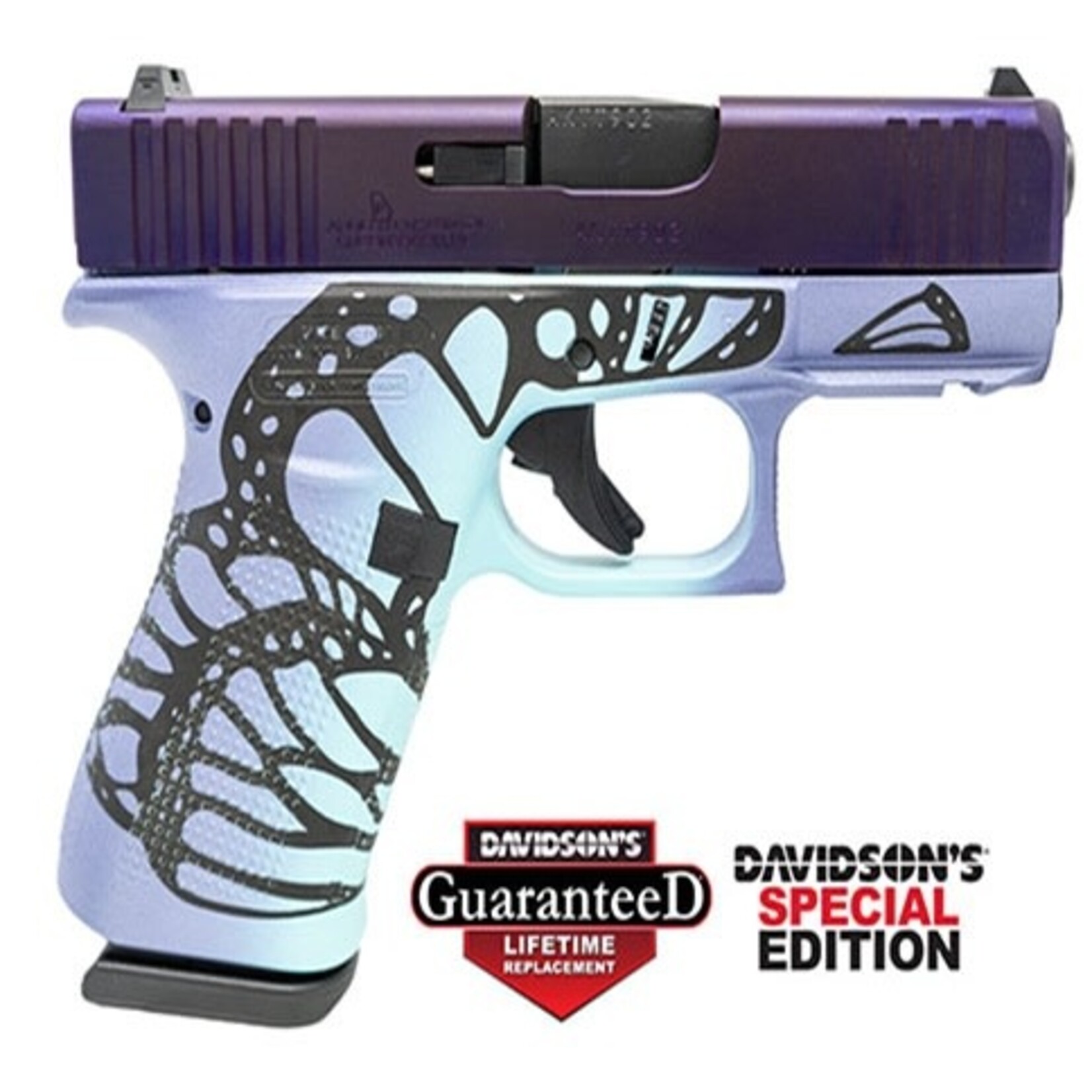 GLOCK GLOCK G43X 9MM, 3.41''BBL, APOLLO BUTTERFLY, 10+1