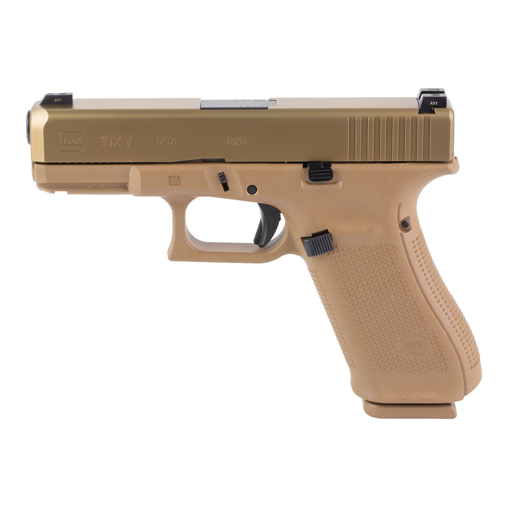 GLOCK, G19XV, 9MM, 4"BBLM FDE, 17+1