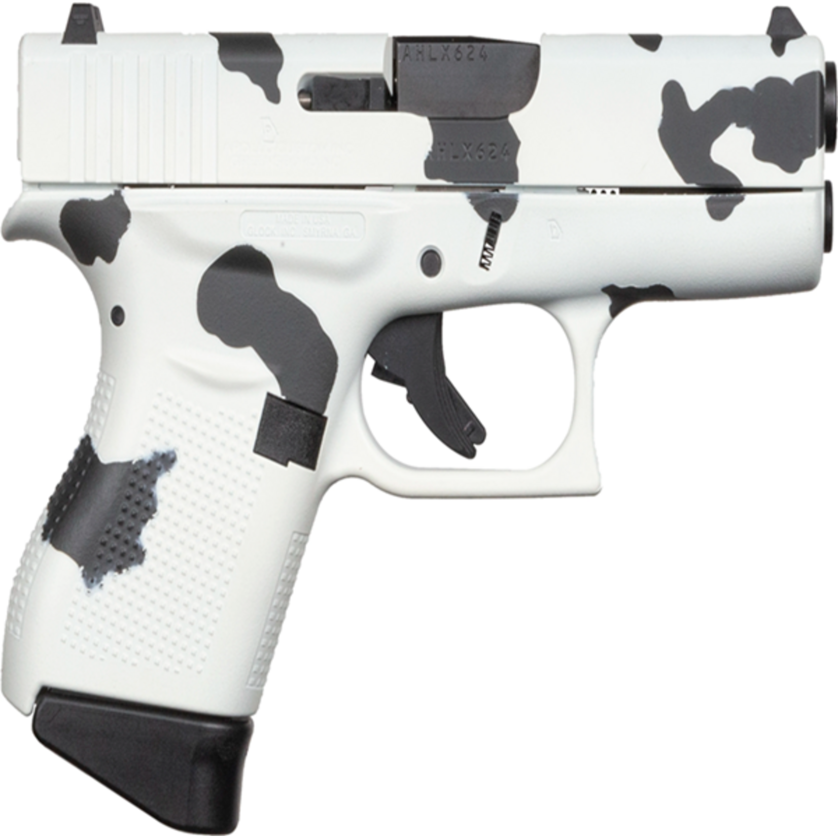 GLOCK GLOCK G43 APOLLO 9MM, 3.41''BBL, COW PRINT, 6+1