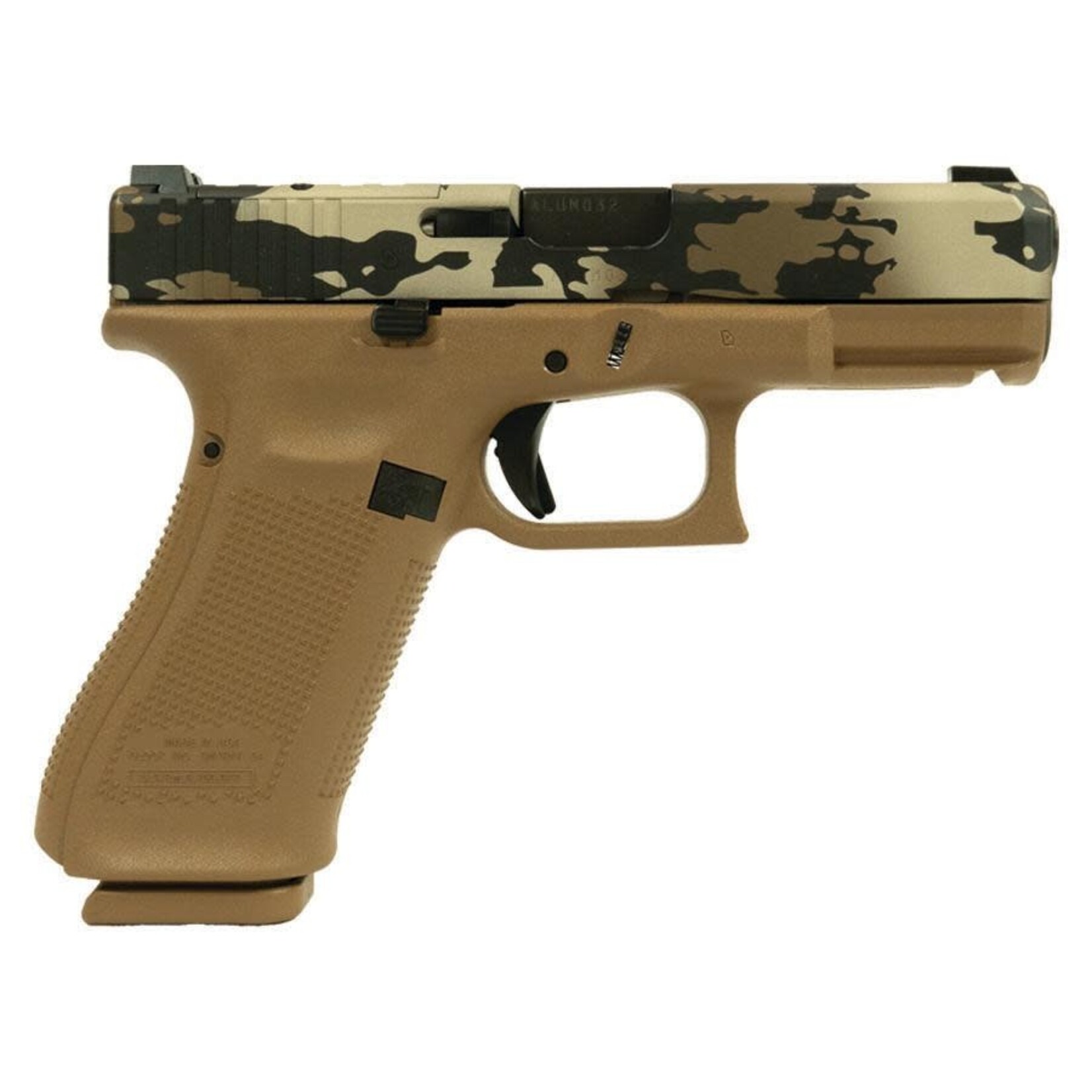 GLOCK GLOCK G19XV MOS, 9MM, 4.02'' INLINE PORTED BBL, CAMO, 17+1