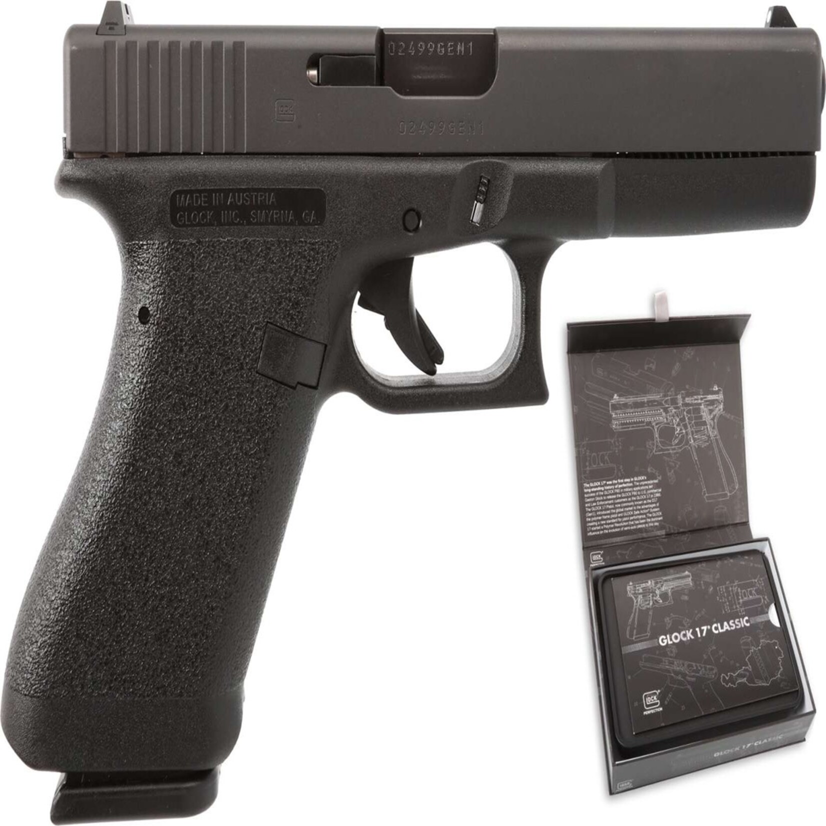 GLOCK GLOCK G17 GEN1, 9MM, 4.5"BBL, BLK, 17+1