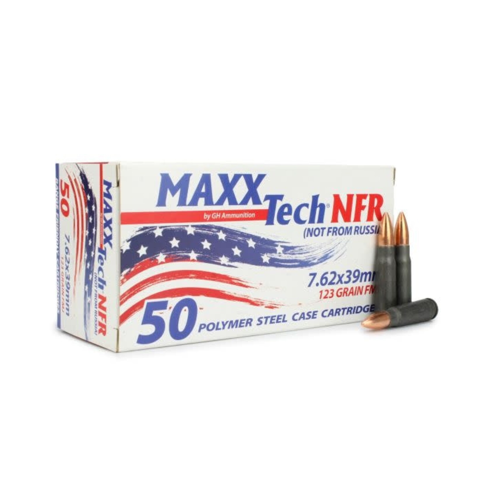 MAXXTECH 7.62X39MM 123GR FMJ 50 ROUNDS