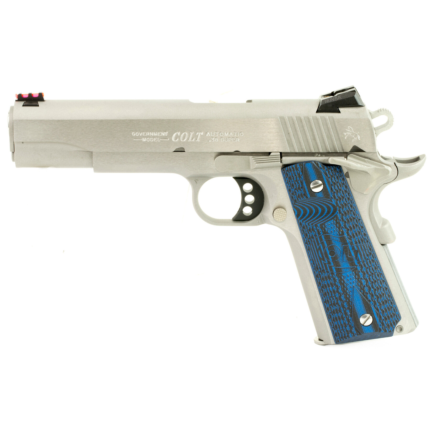 COLT ARMS COLT GOVT 1911 COMP 70'S SERIES 38SUPER, 5.0''BBL, STAINLESS, 9+1