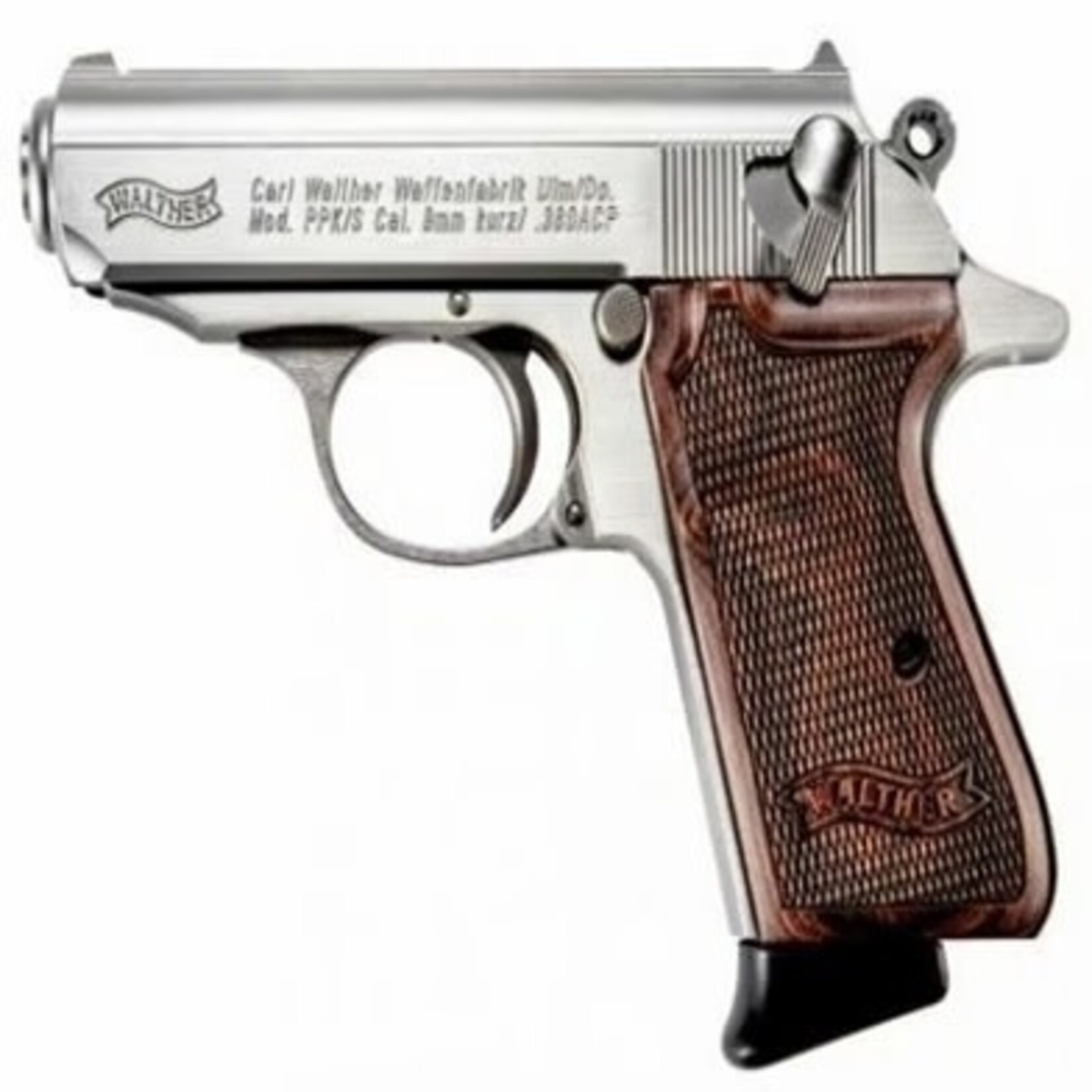 WALTHER ARMS WALTHER ARMS PPK/S 380ACP, 3.3''BBL, NICKEL, 7+1