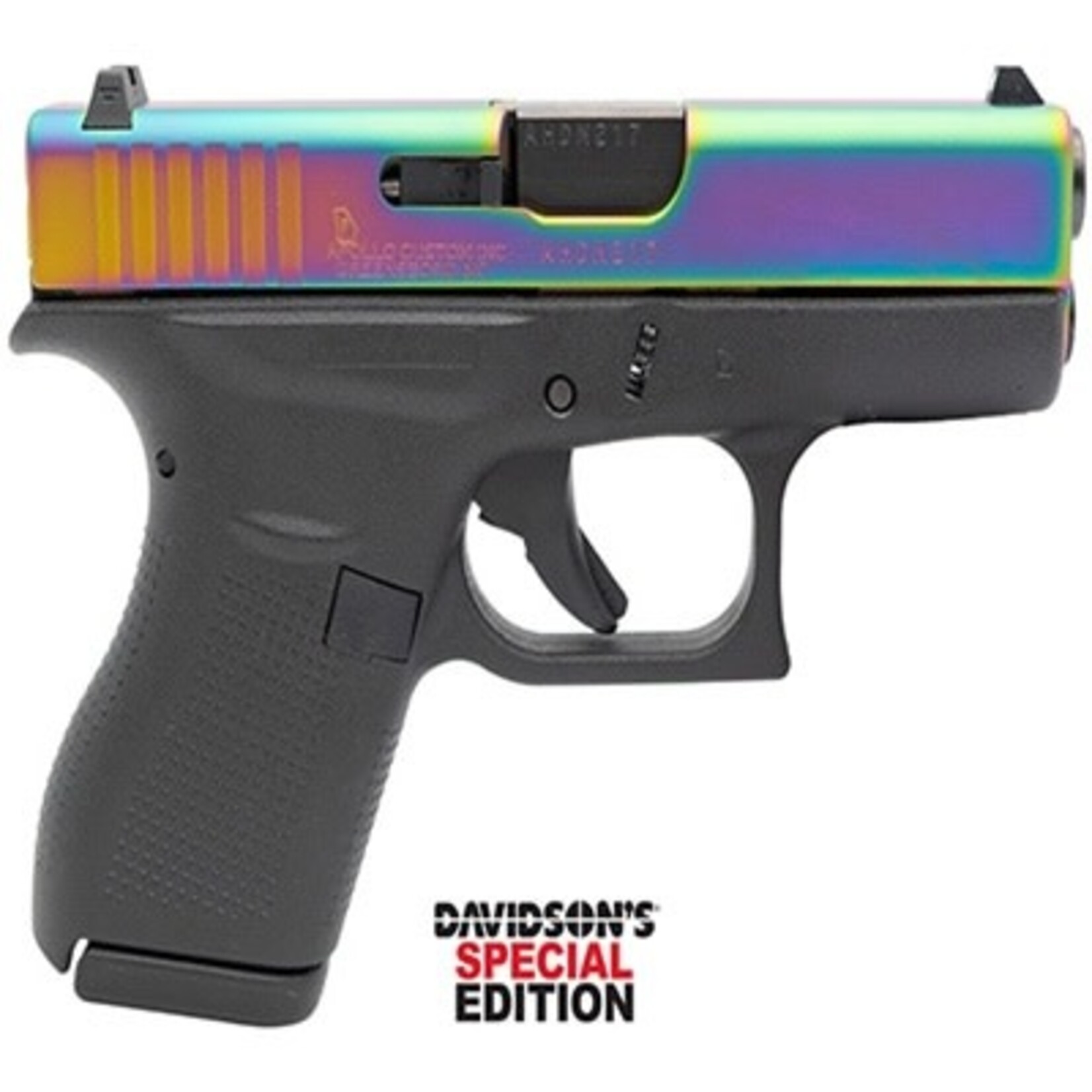 GLOCK GLOCK 42 380 ACP RAINBOW SLIDE 6+1