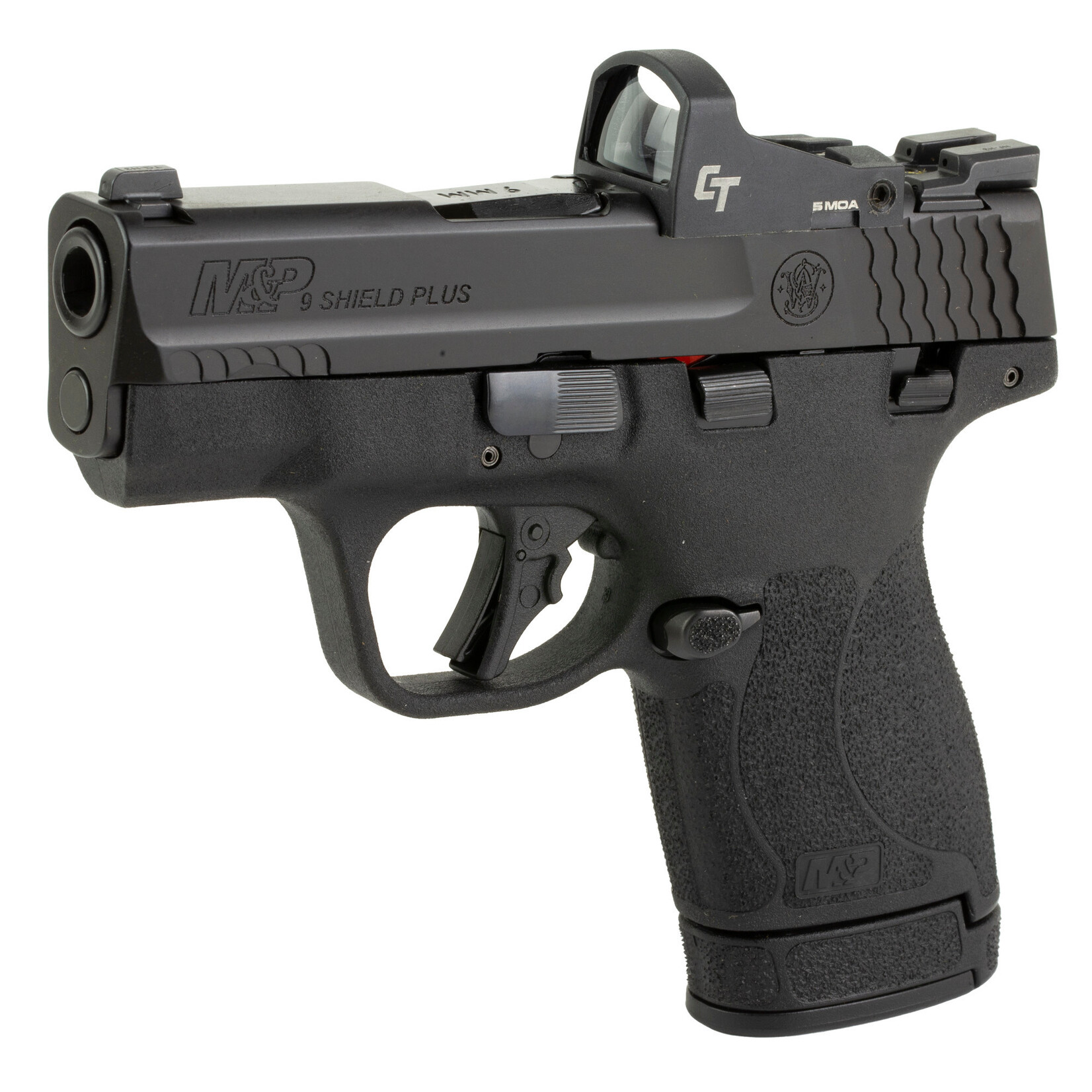 SMITH & WESSON S&W M&P9 SHIELD PLUS W/ RED DOT, 9MM, 3.1''BBL, BLK, 13+1