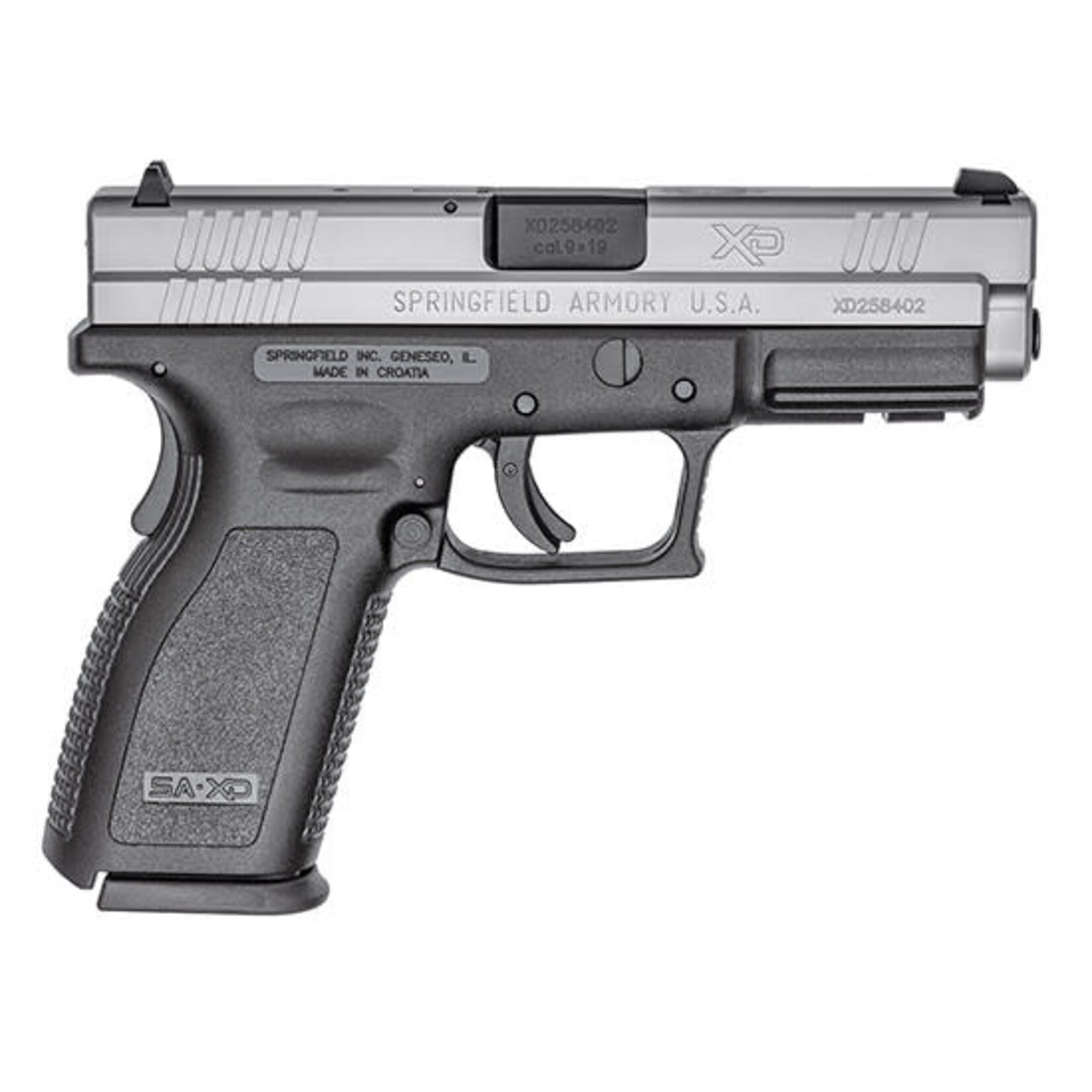 SPRINGFIELD *CLEARANCE* SPRINGFIELD ARMORY, XD-9, 9MM, 4"BBL, BLK/SS, 10+1