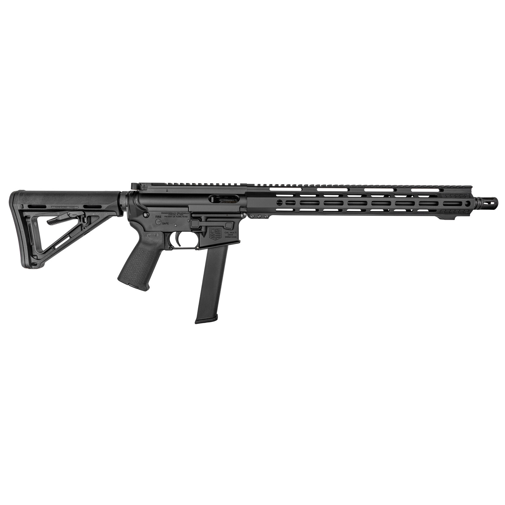 DIAMONDBACK FIREARMS *CLEARANCE* DIAMONDBACK DB9R, 9MM, 16.0''BBL, BLK, 30+1